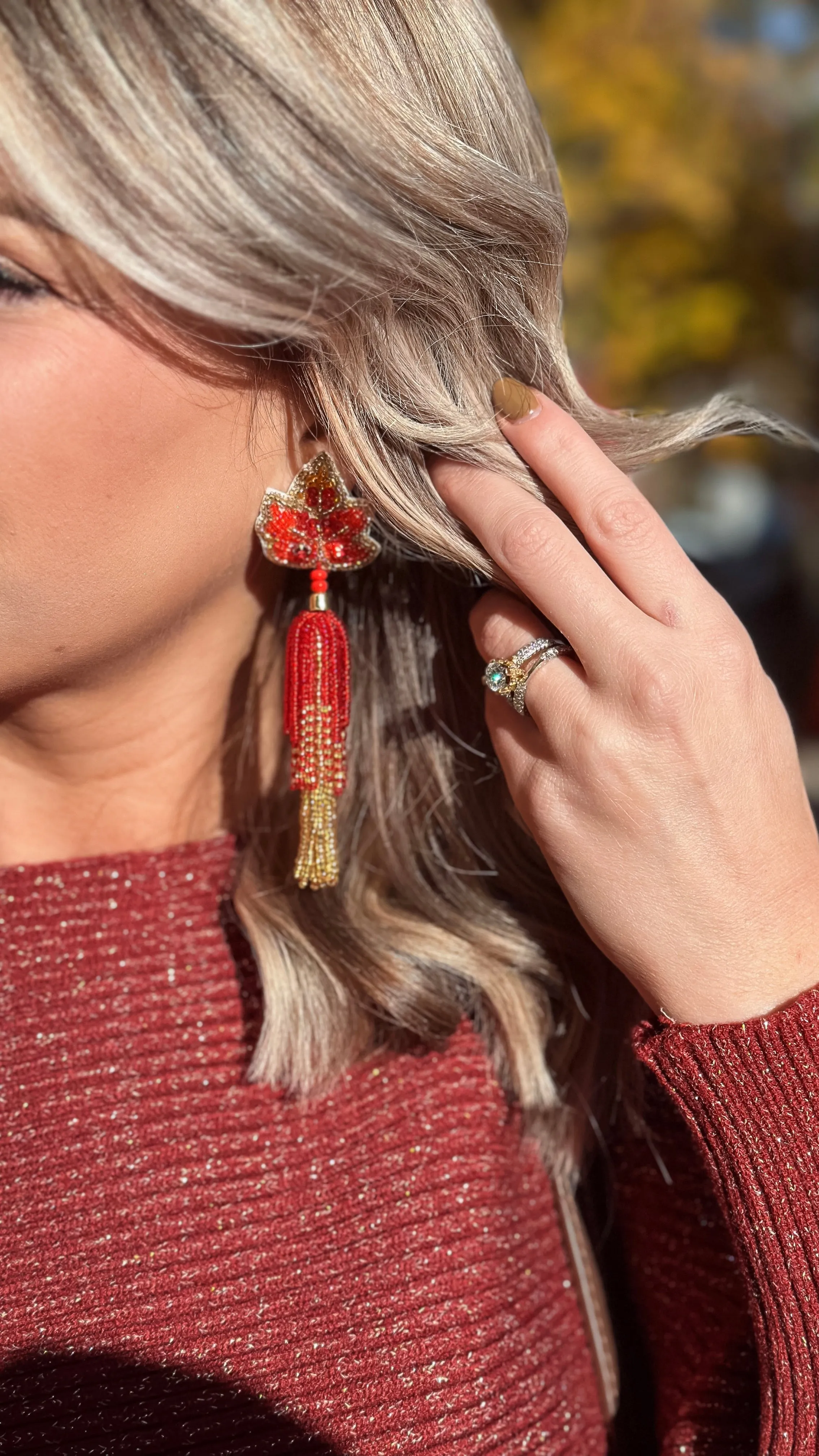 Maple Leaf Earring