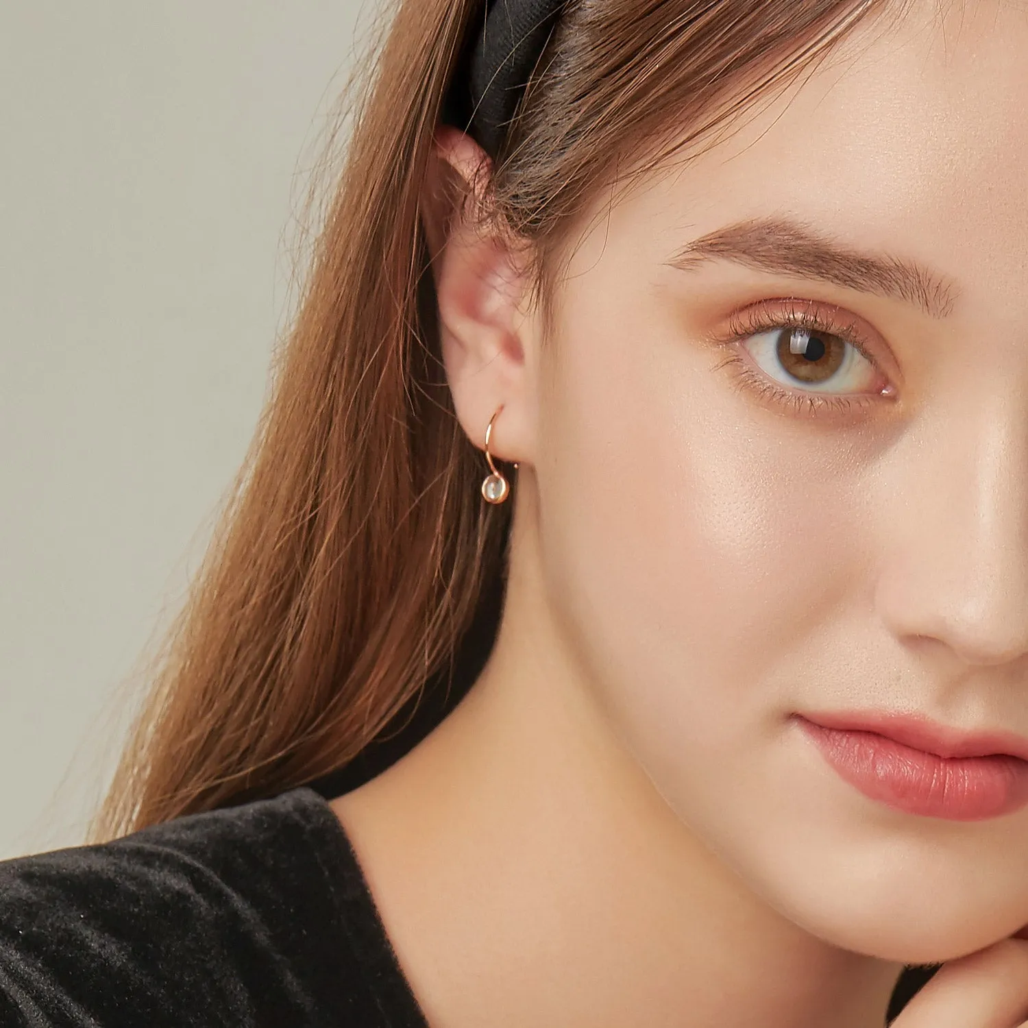 [March Birthstone] Debon D.D Gold Earring JDRERYS463L