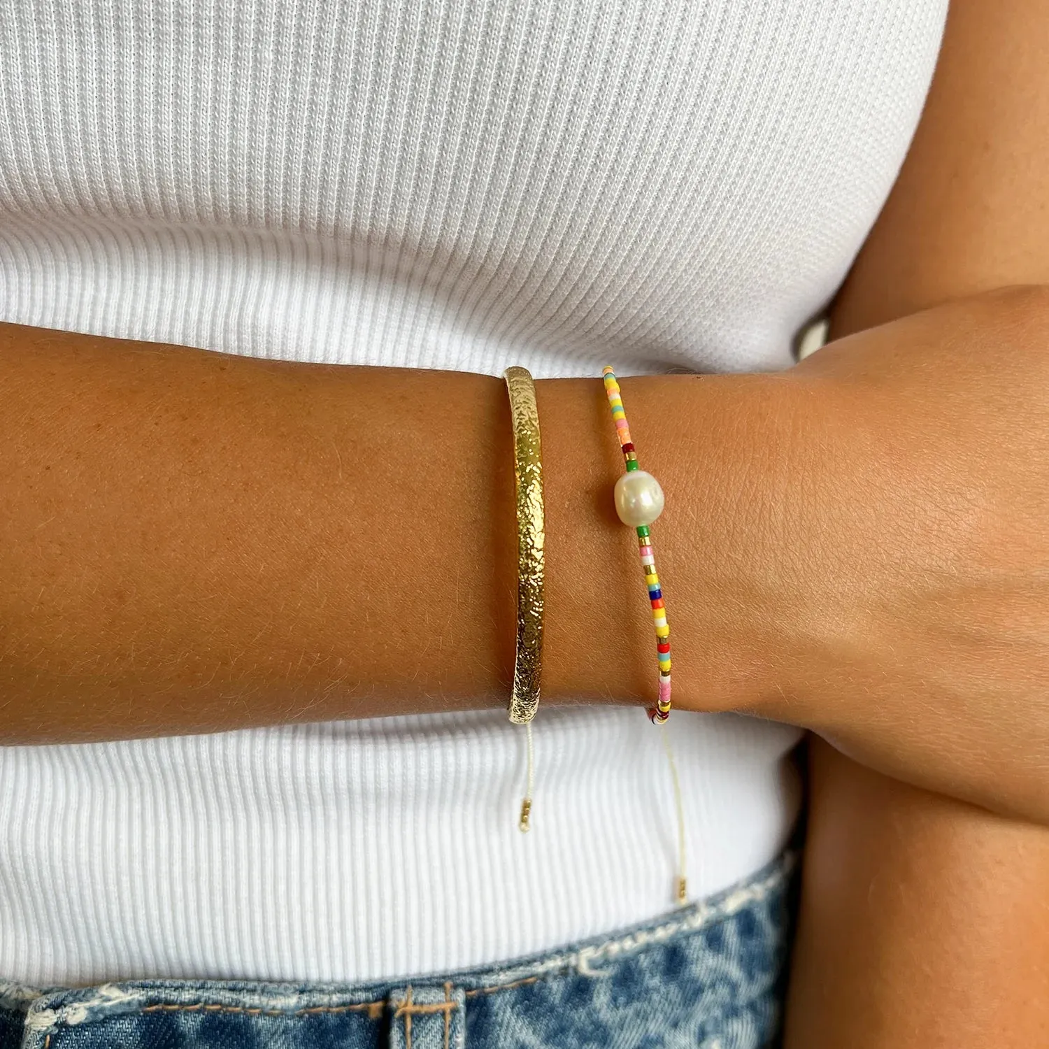 Marley Gold Pearl Bracelet