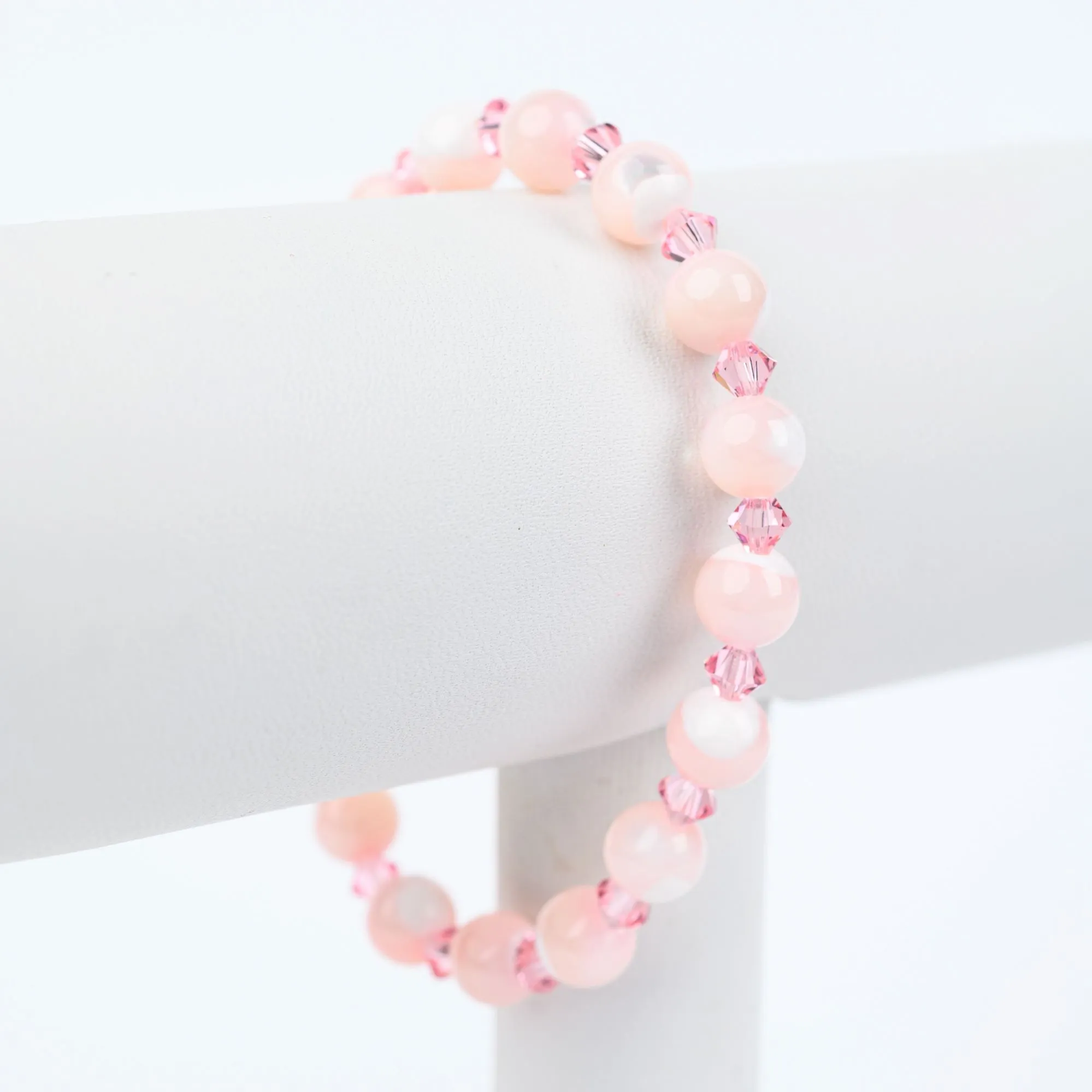 ME™ Owambe 7-inch Pink Pearl Swarovski Bracelet