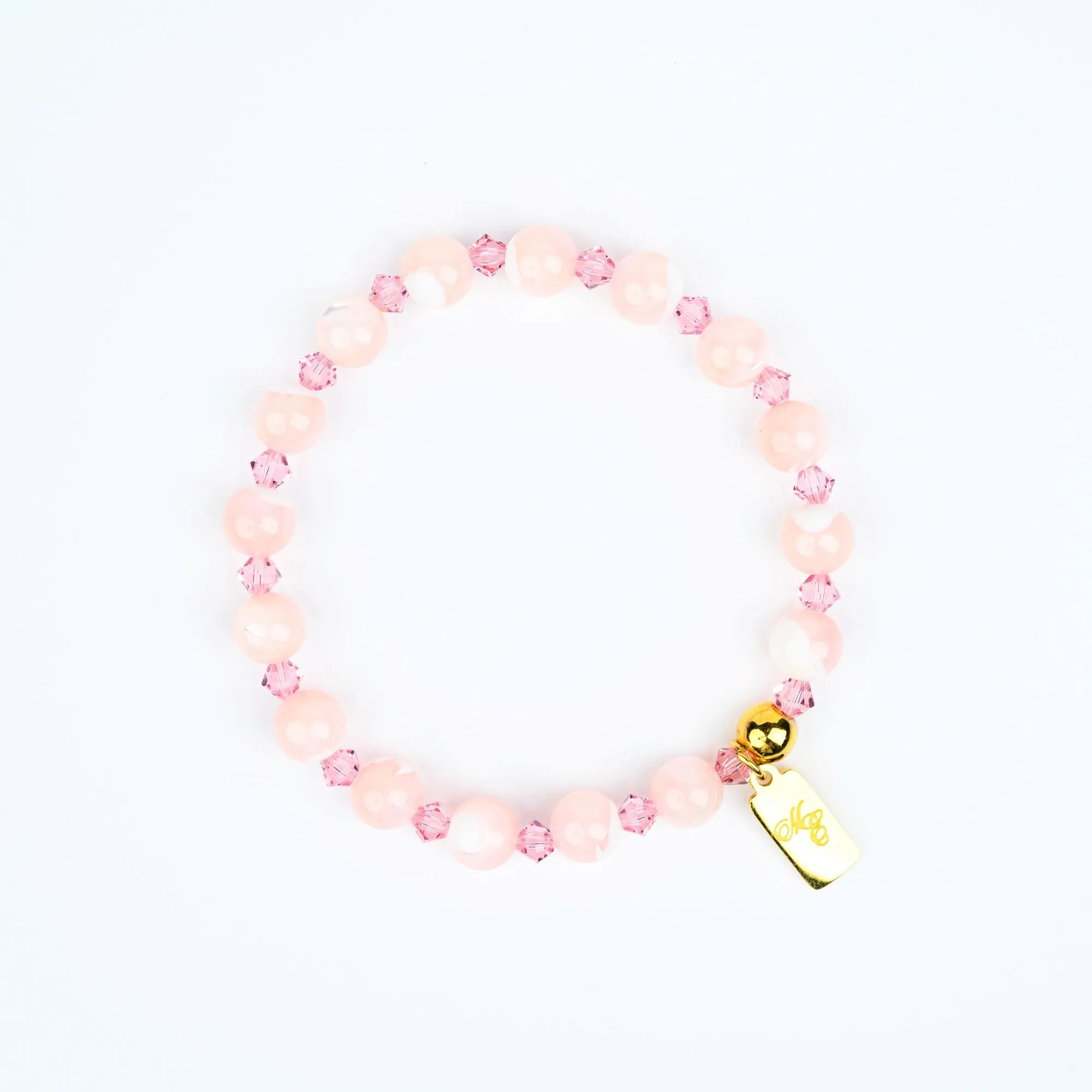 ME™ Owambe 7-inch Pink Pearl Swarovski Bracelet