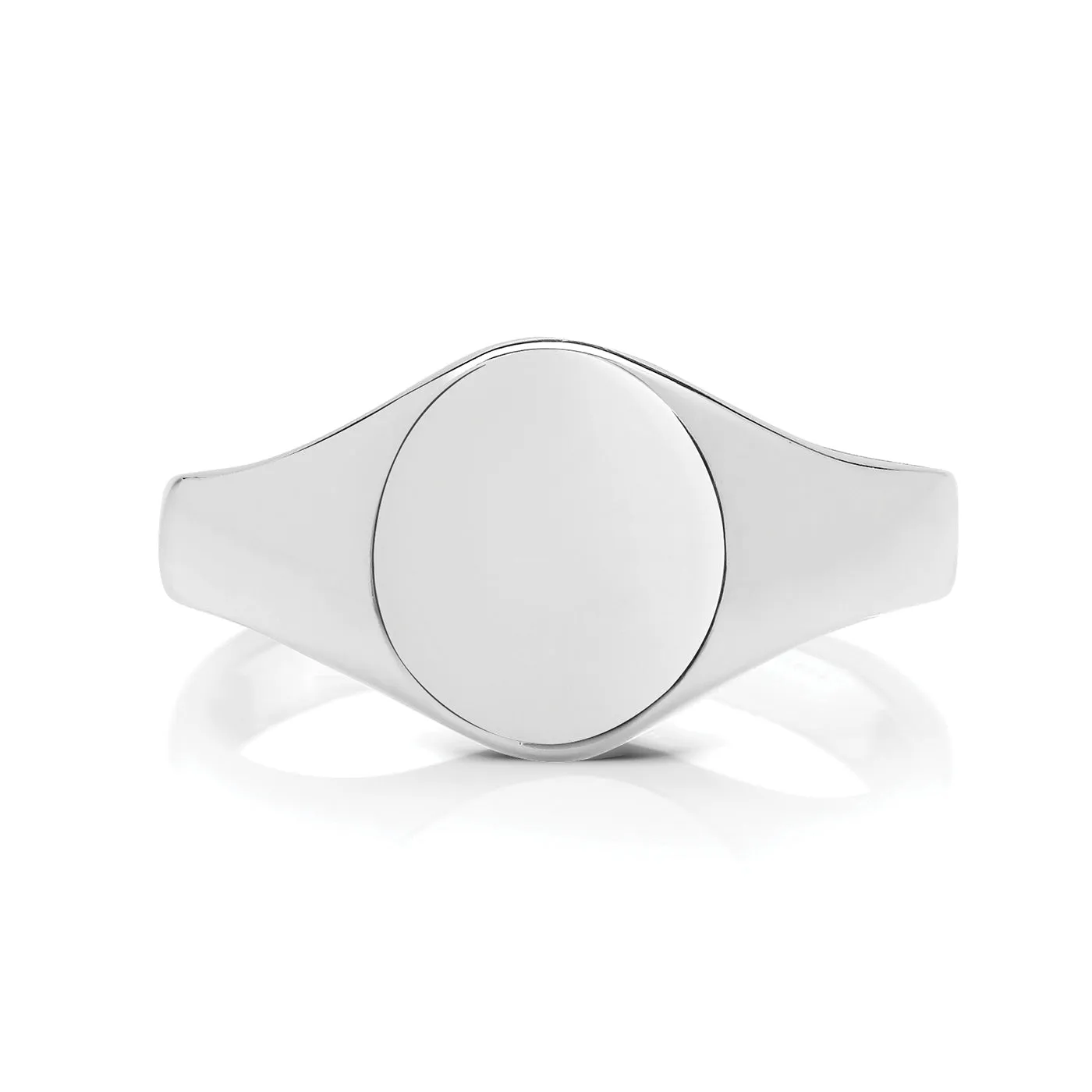 Men's Sterling Silver Oval Signet Ring
