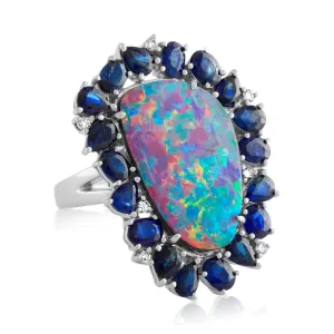 Mixed Media Opal Ring