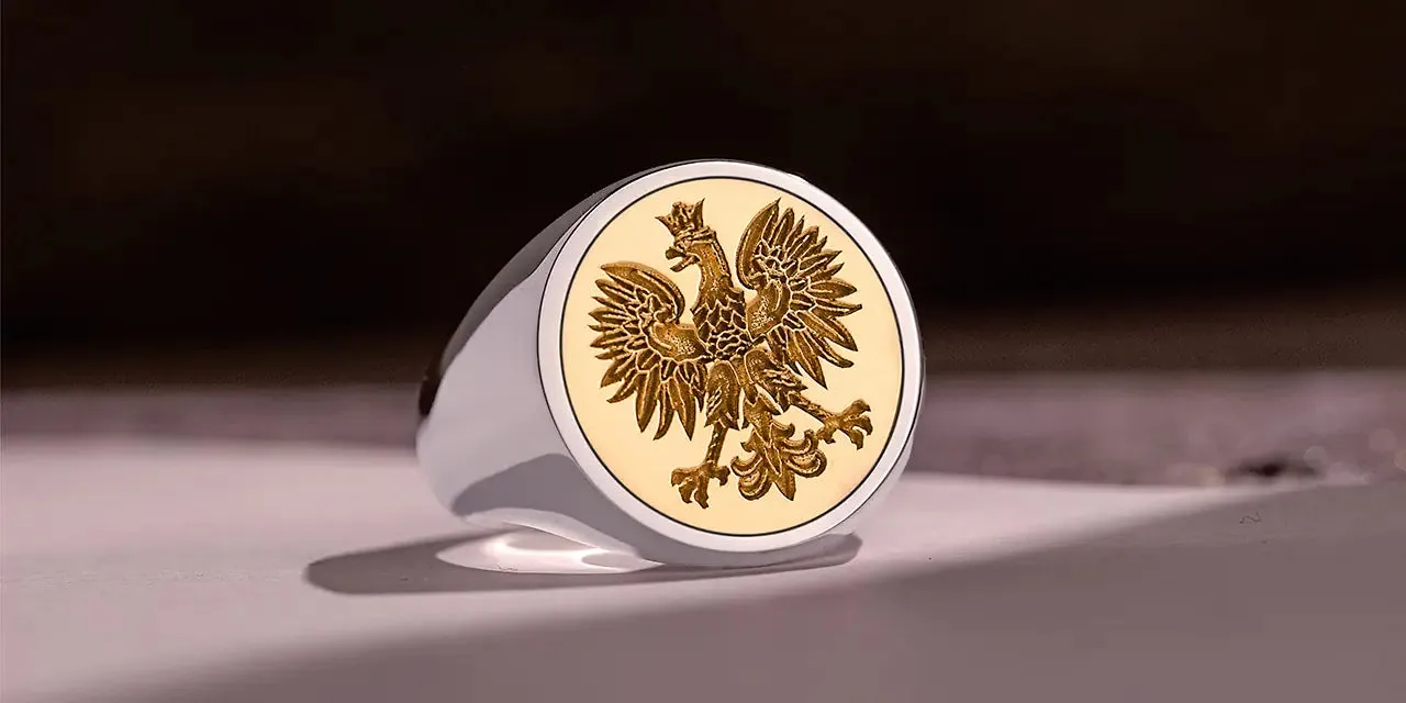Mixed Metal Custom Signet Ring