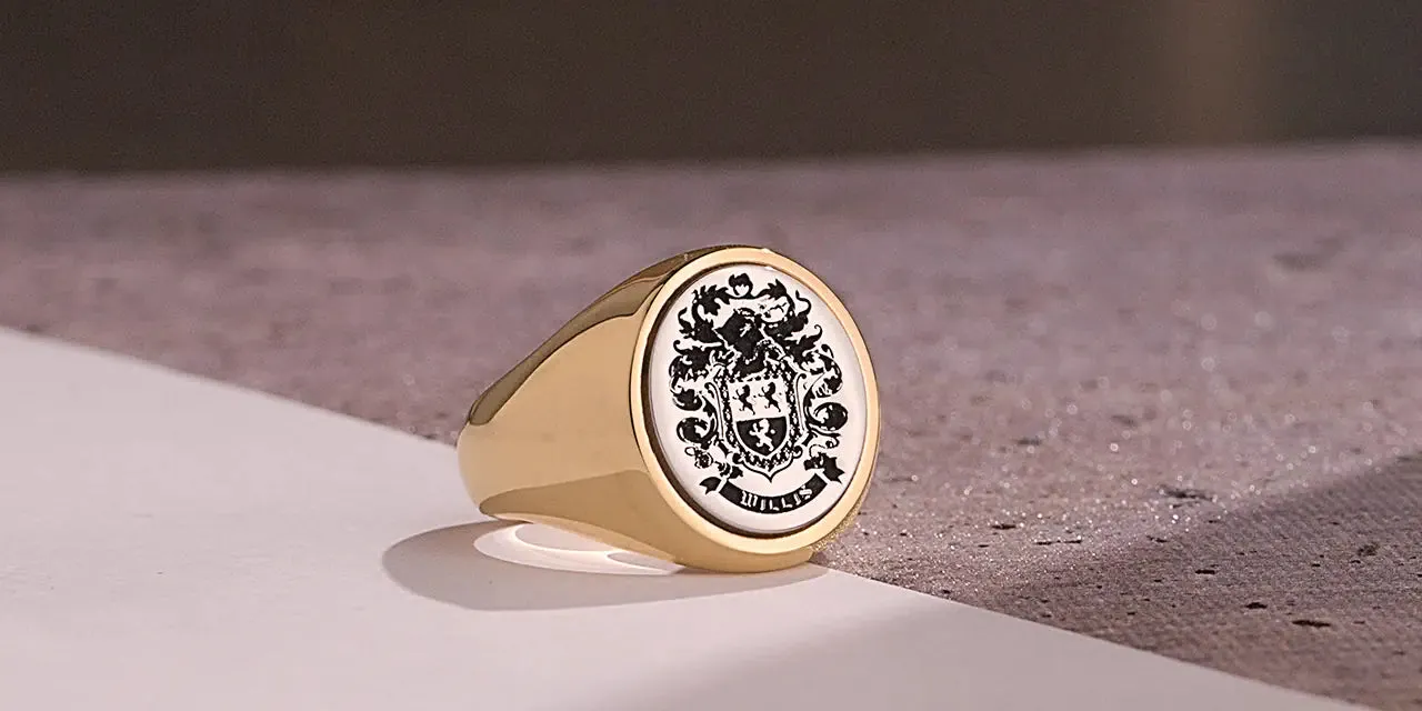 Mixed Metal Custom Signet Ring