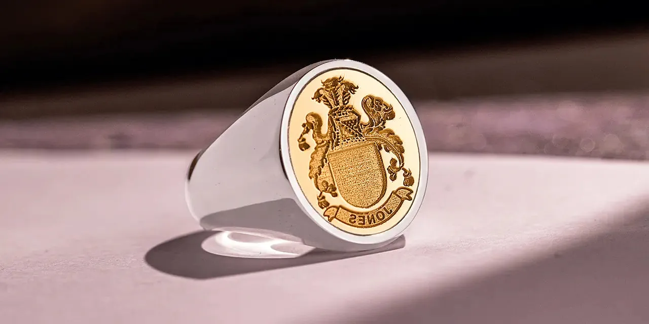 Mixed Metal Custom Signet Ring