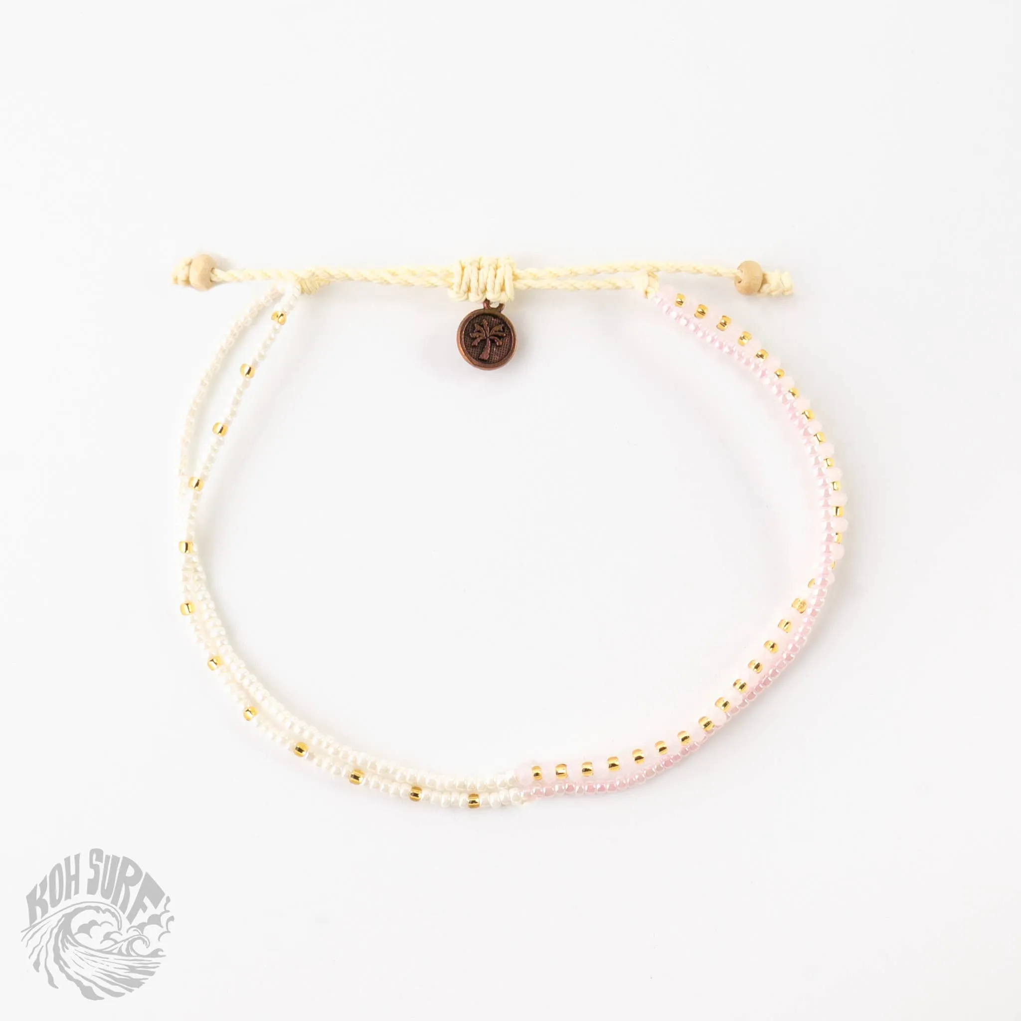 Monte Carlo Anklet, Surfer Jewelry,Beaded Anklet by Koh Surf