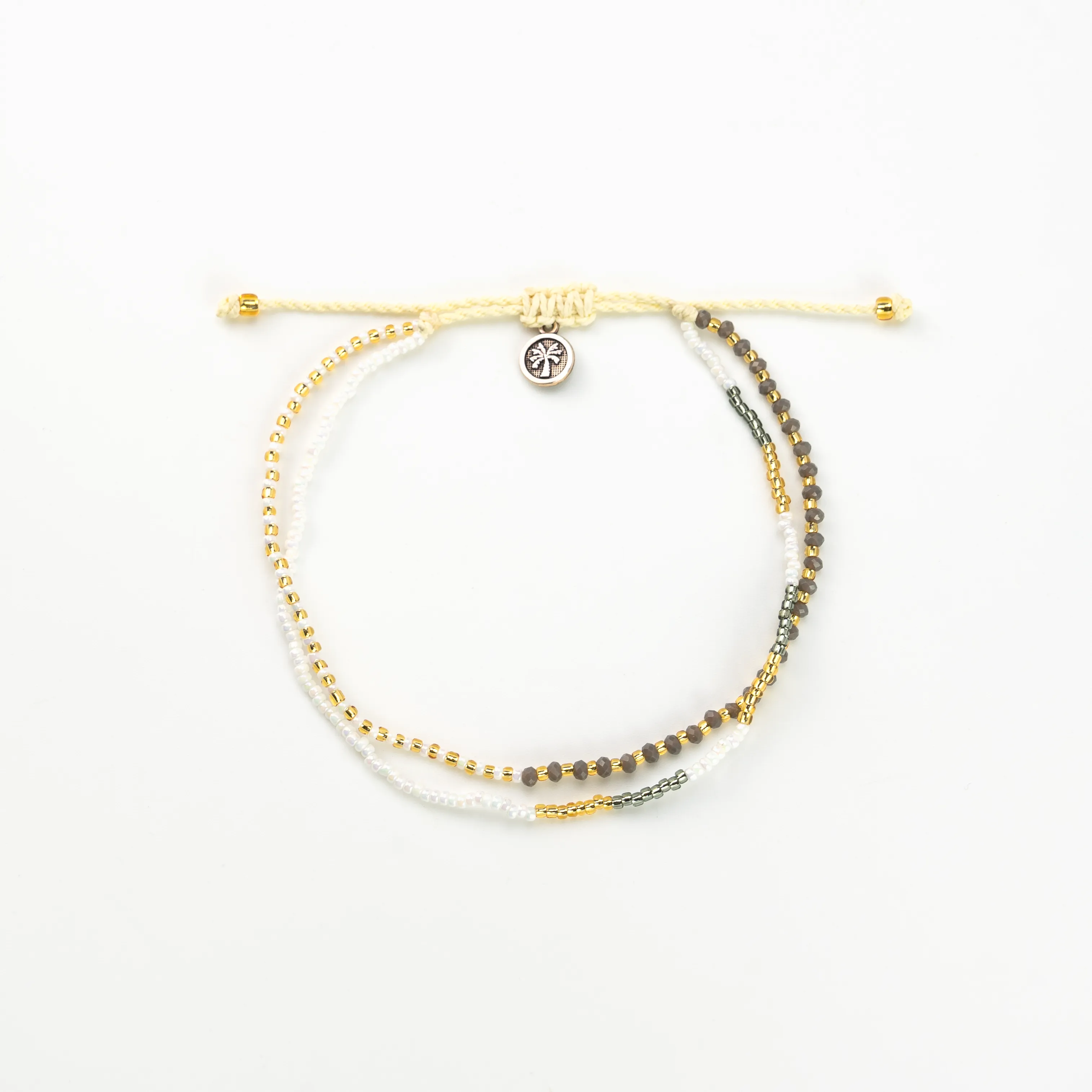 Monte Carlo Anklet, Surfer Jewelry,Beaded Anklet by Koh Surf