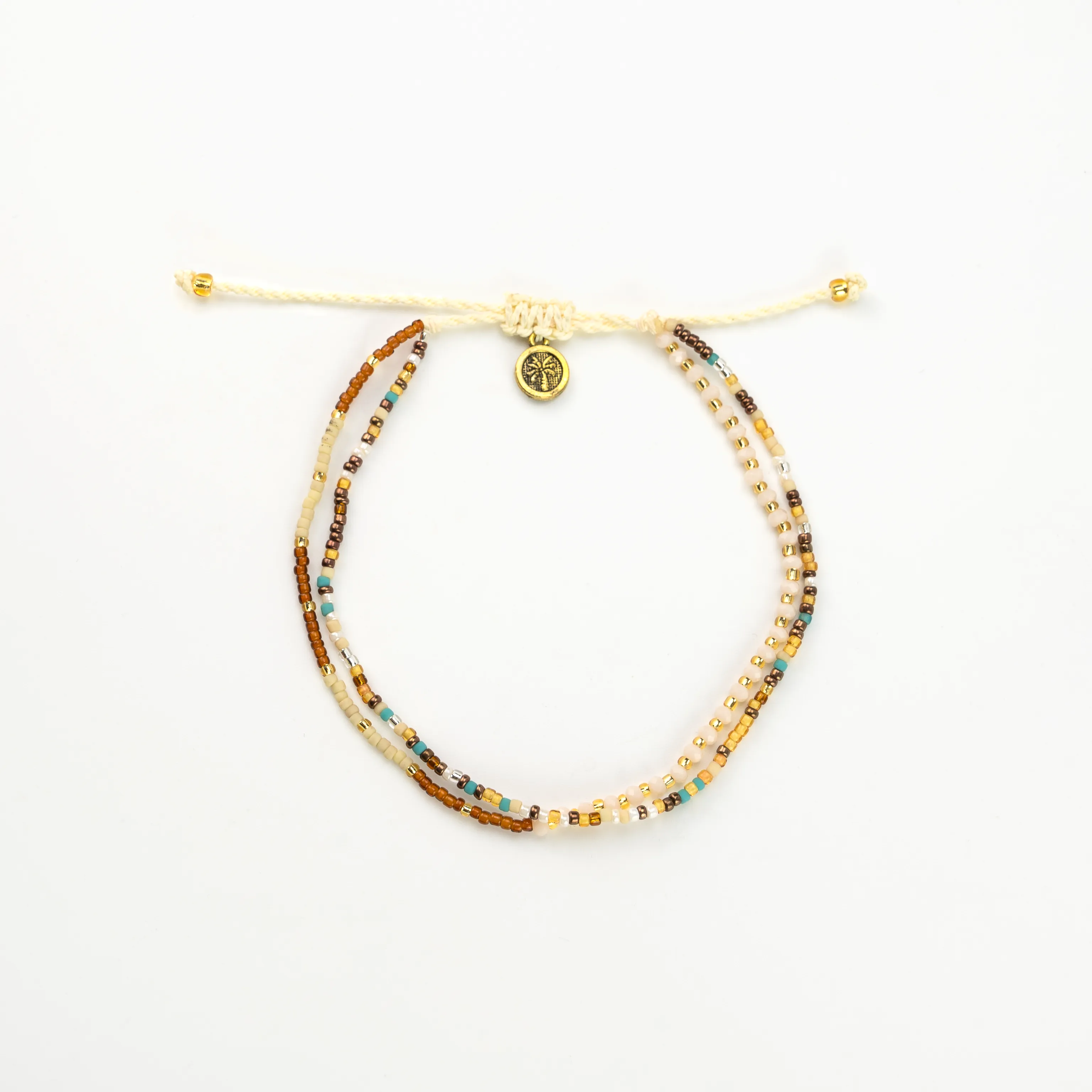 Monte Carlo Anklet, Surfer Jewelry,Beaded Anklet by Koh Surf