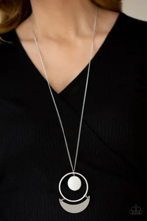 Moonlight Sailing White Paparazzi Necklace