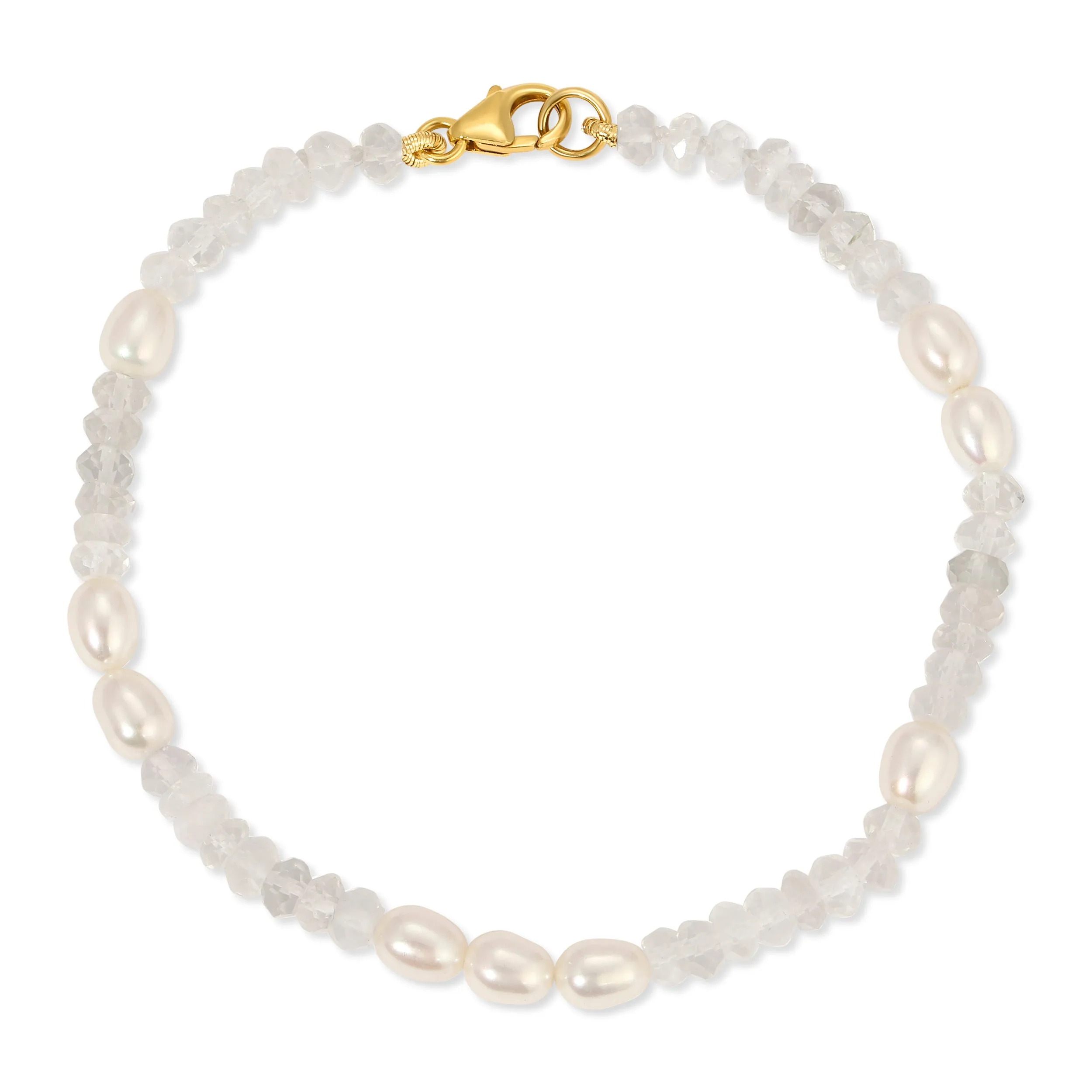 Moonstone Pearl Bracelet