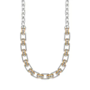 Mosaic Two Tone Links Necklace