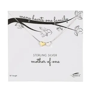 Mother of One Necklace Sterling Silver 18"