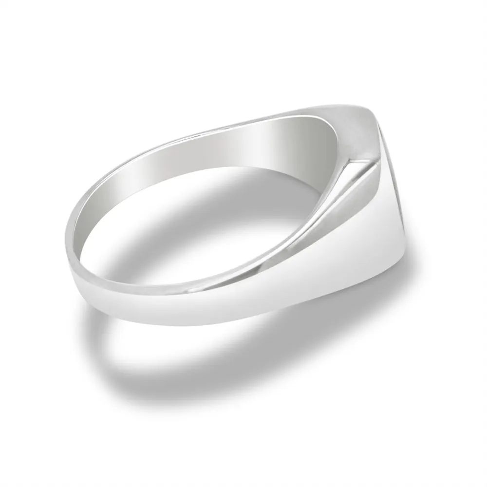 Mother of Pearl Rounded Signet Ring