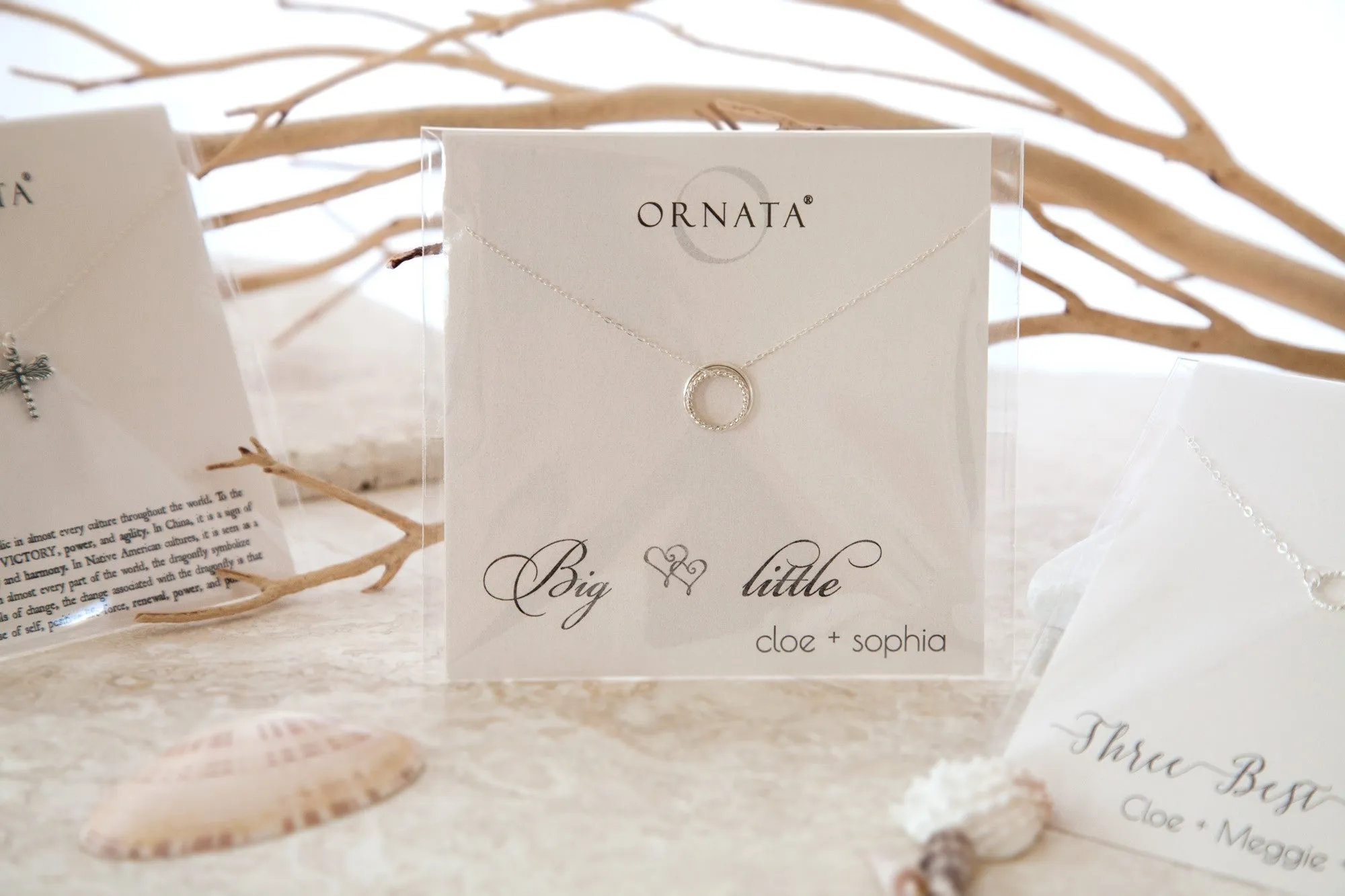 “Mother of Two” Sterling Silver Necklace | One Adult & Two Children