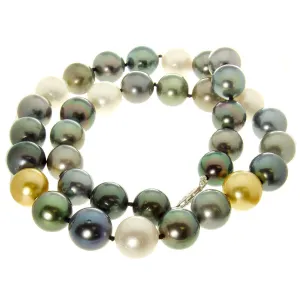 Multi-Color South Sea & Tahitian Pearl Necklace