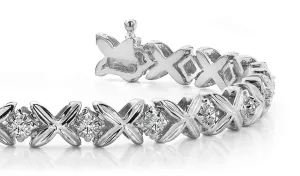Multi Faceted Diamond Bracelet with 0.81 ct.(finished) 2.0mm