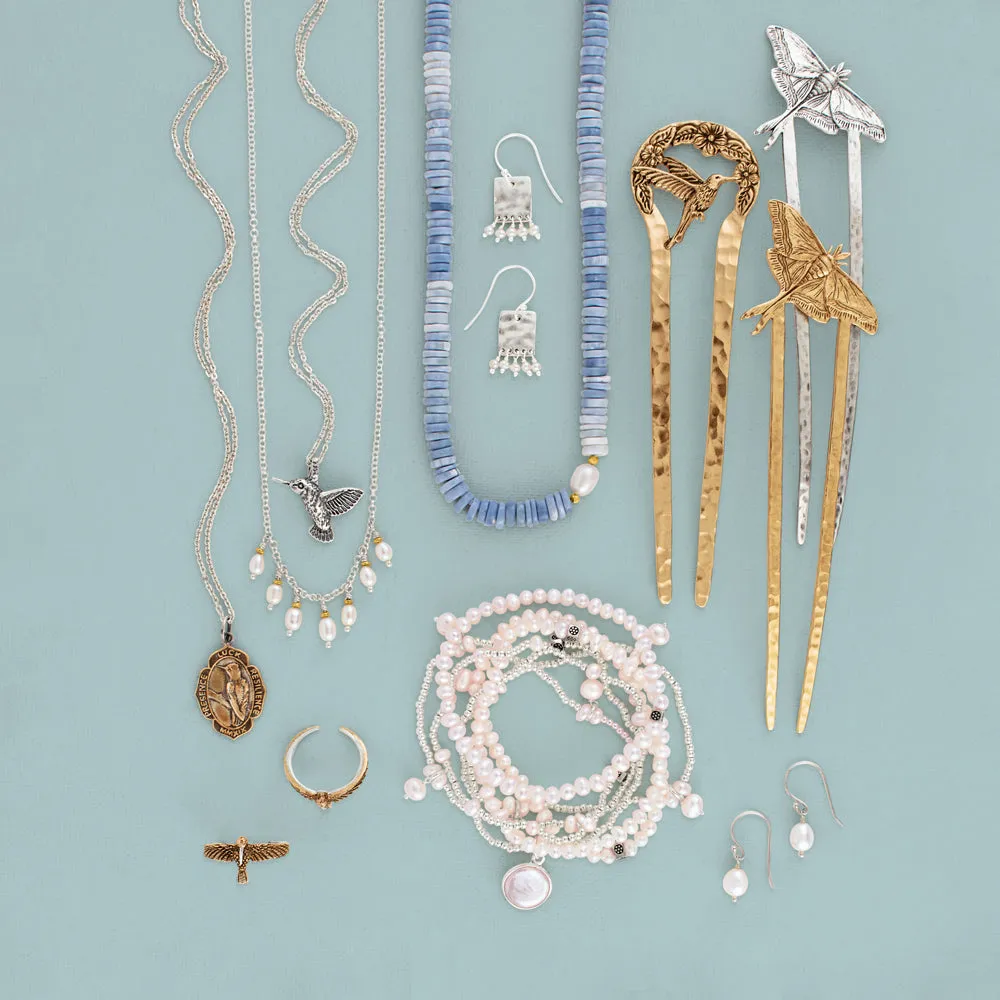 Nature Saint Necklace - Hummingbird: Presence | Luck | Resilience