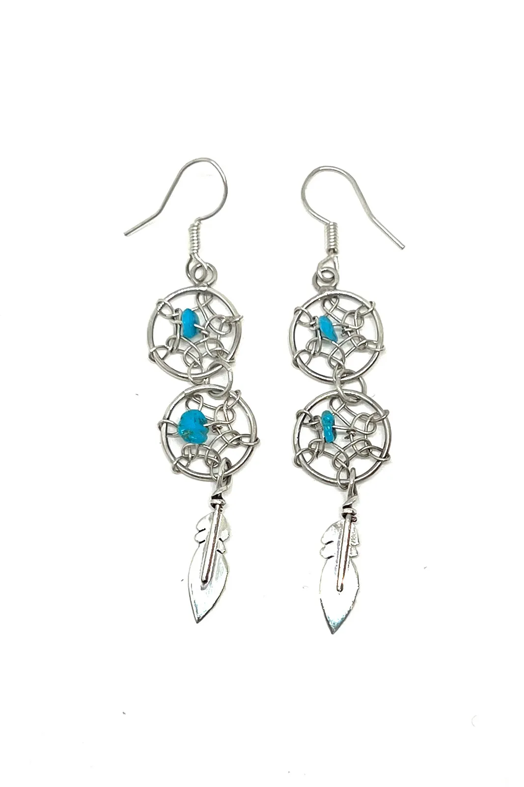 Navajo Double Dream Catcher Earrings