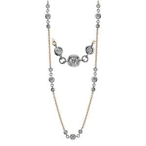 Necklace in 18k Gold with Diamonds