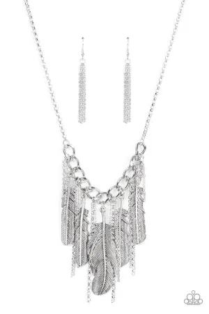 NEST Friends Forever Silver Paparazzi Necklace