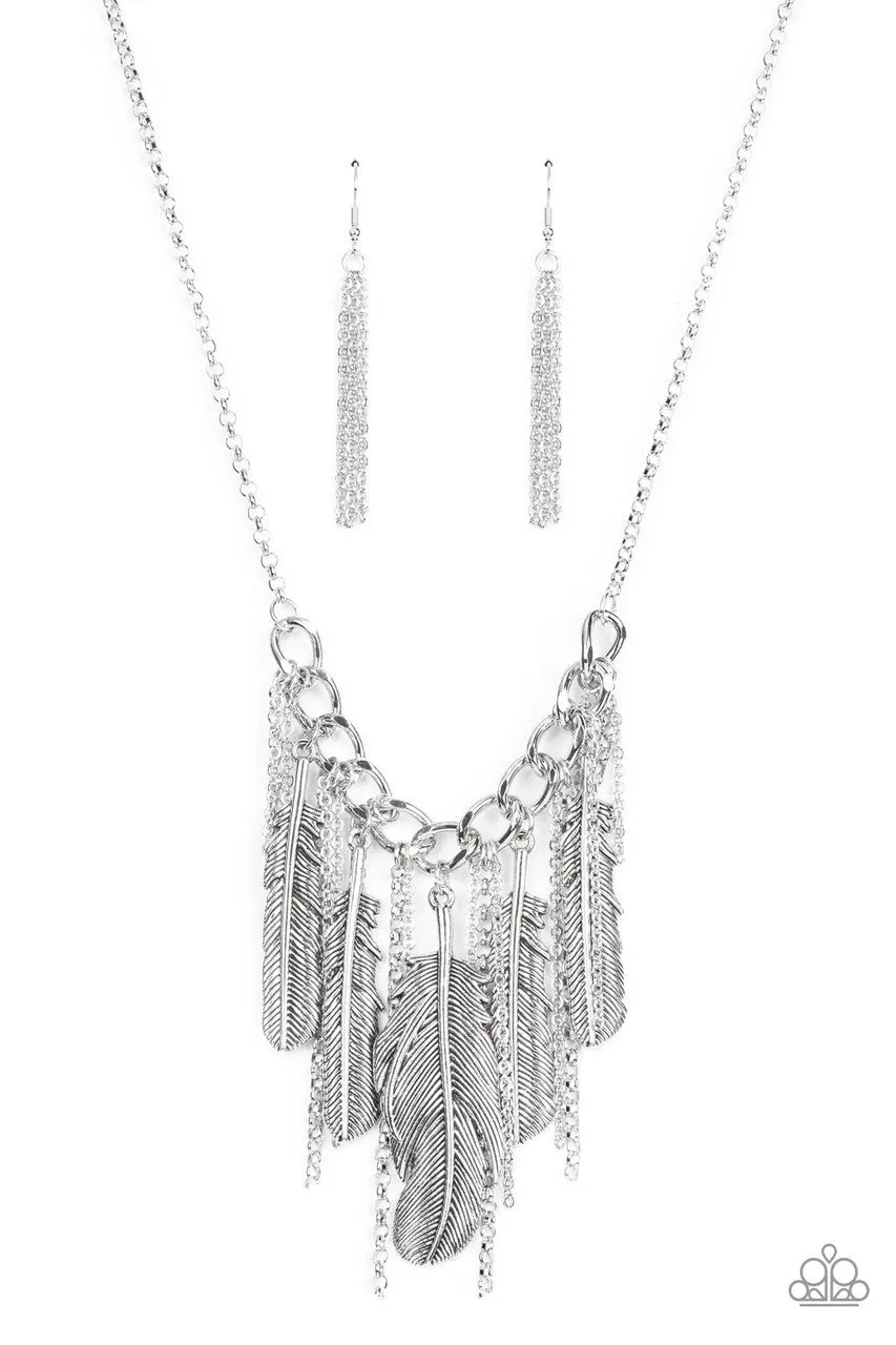 NEST Friends Forever Silver Paparazzi Necklace