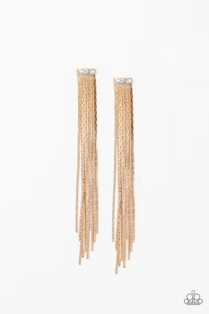 Night At The Oscars Gold Earring