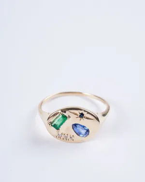 night market signet ring - gold