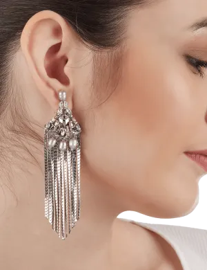 Noir Tassel Earrings