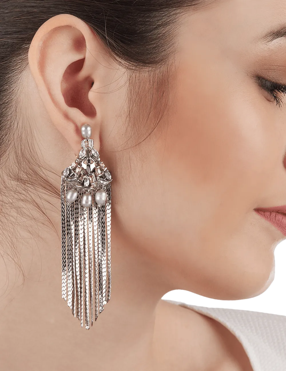 Noir Tassel Earrings