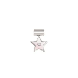 Nomination SeiMia Pendant, Pink Mother Of Pearl Star, Cubic Zirconia, Silver