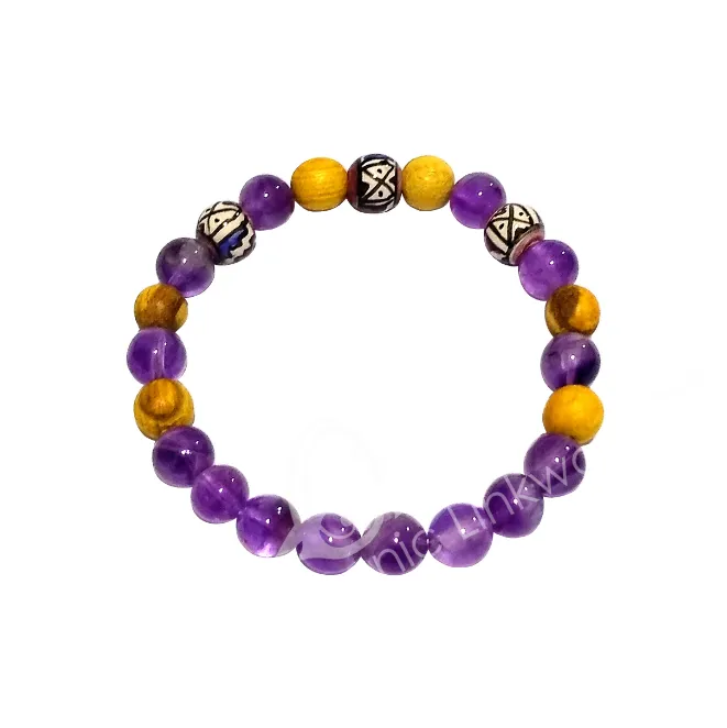 Oceanic - Gemstone 8mm Palo Santo Beaded Bracelets