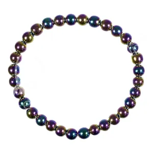 Oceanic - Rainbow Hematite Beaded Bracelet