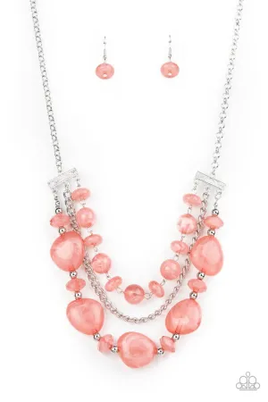 Oceanside Service Pink Paparazzi Necklace