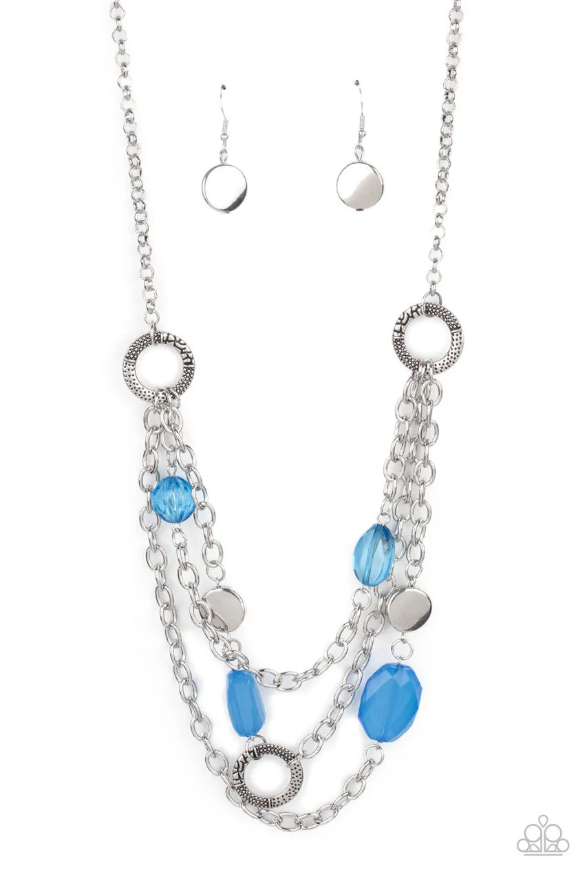 Oceanside Spa Blue Paparazzi Necklace