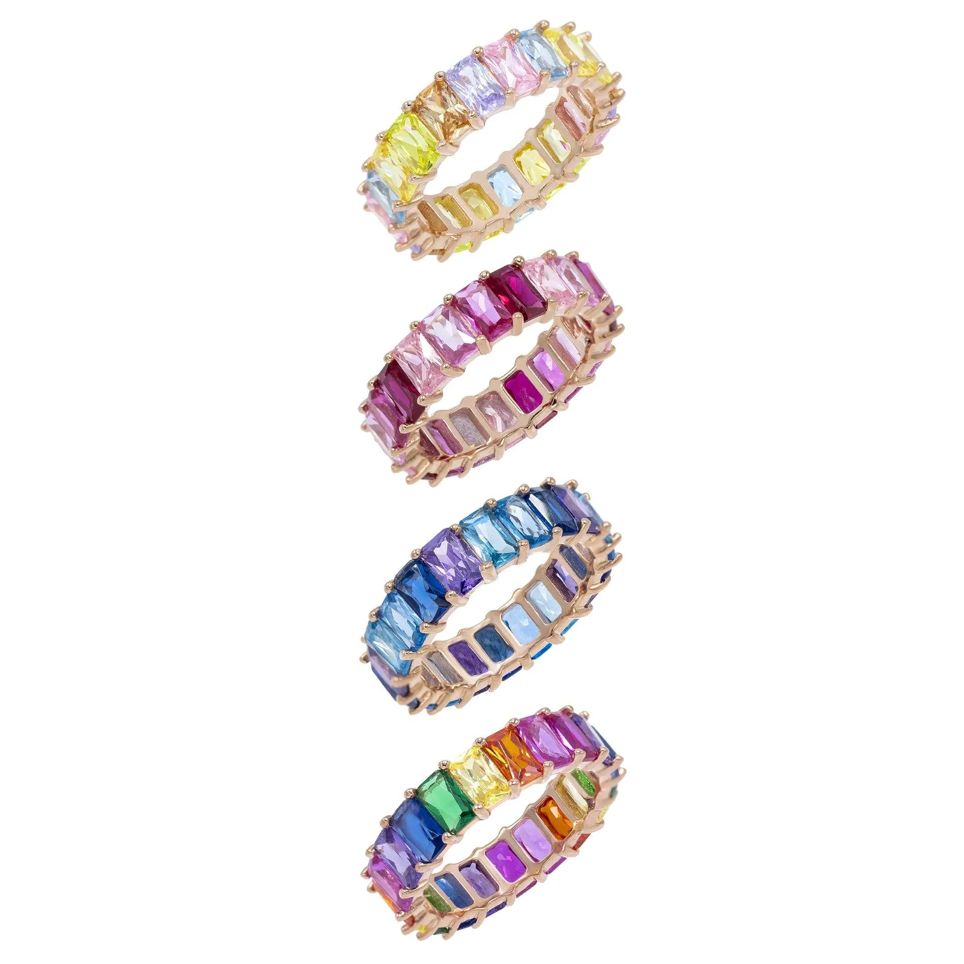Omega Colored Eternity Band Combo Set
