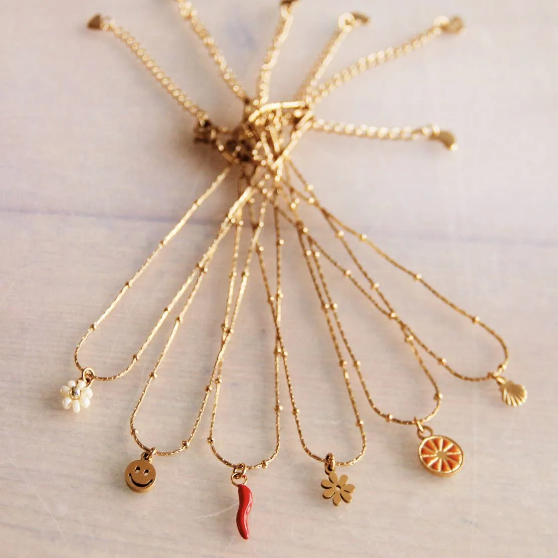 Orange Slice Anklet