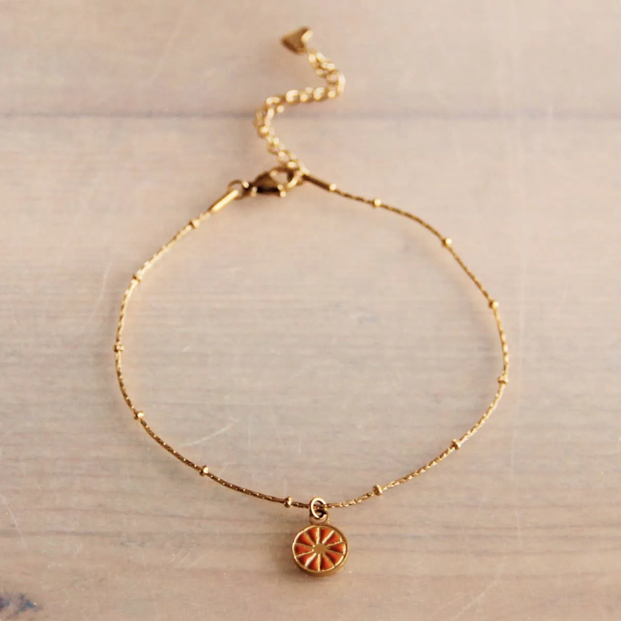 Orange Slice Anklet