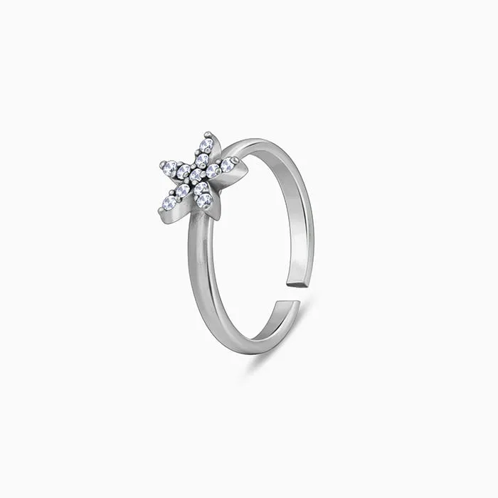 Oxidised Silver Aarya Toe Rings