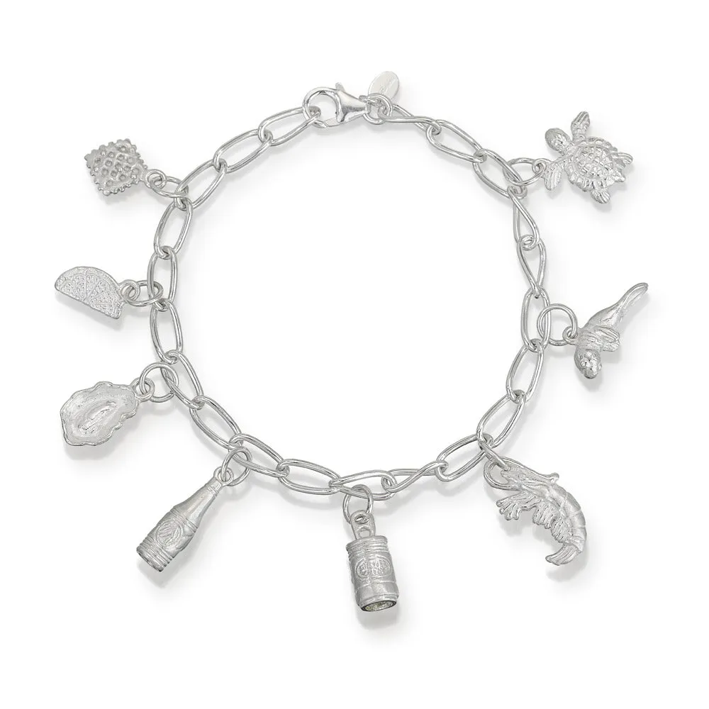 Oyster Charm in Silver