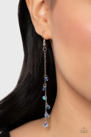 Paparazzi Extended Eloquence - Blue Earrings
