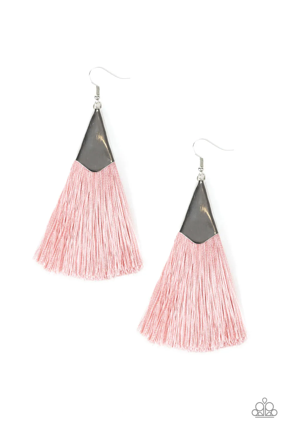 Paparazzi - In Full PLUME - Pink Earring