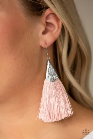 Paparazzi - In Full PLUME - Pink Earring