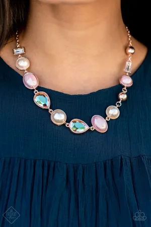 Paparazzi Nautical Nirvana Fashion Fix - Rose Gold Necklace