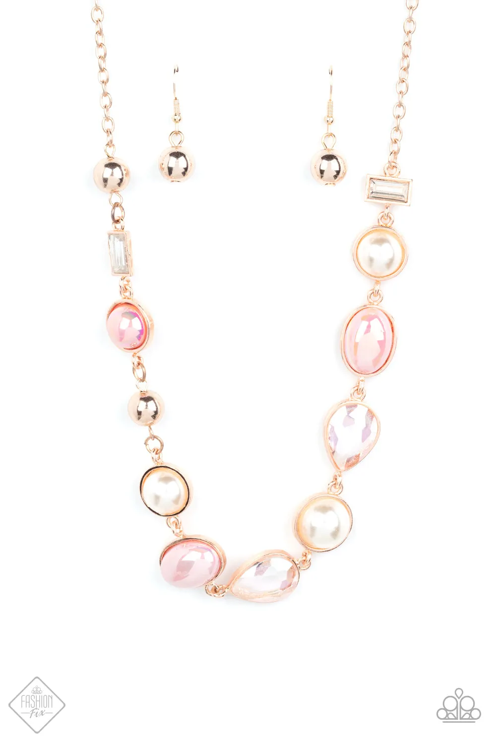 Paparazzi Nautical Nirvana Fashion Fix - Rose Gold Necklace