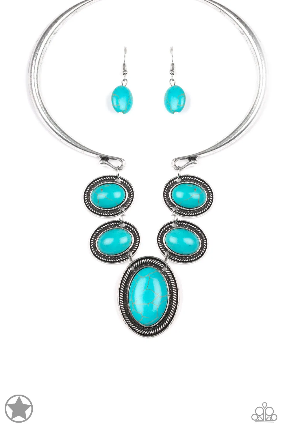 Paparazzi - River Ride - Blue Necklace