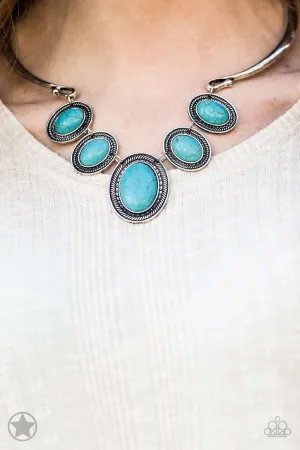 Paparazzi - River Ride - Blue Necklace