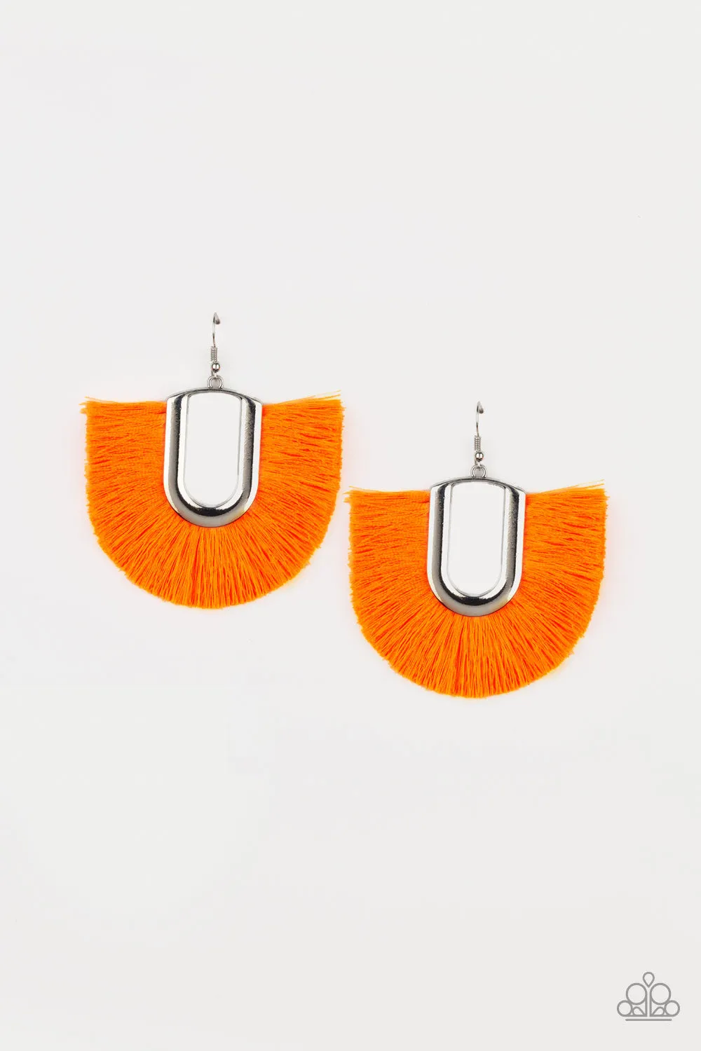 Paparazzi Tassel Tropicana Earrings Orange