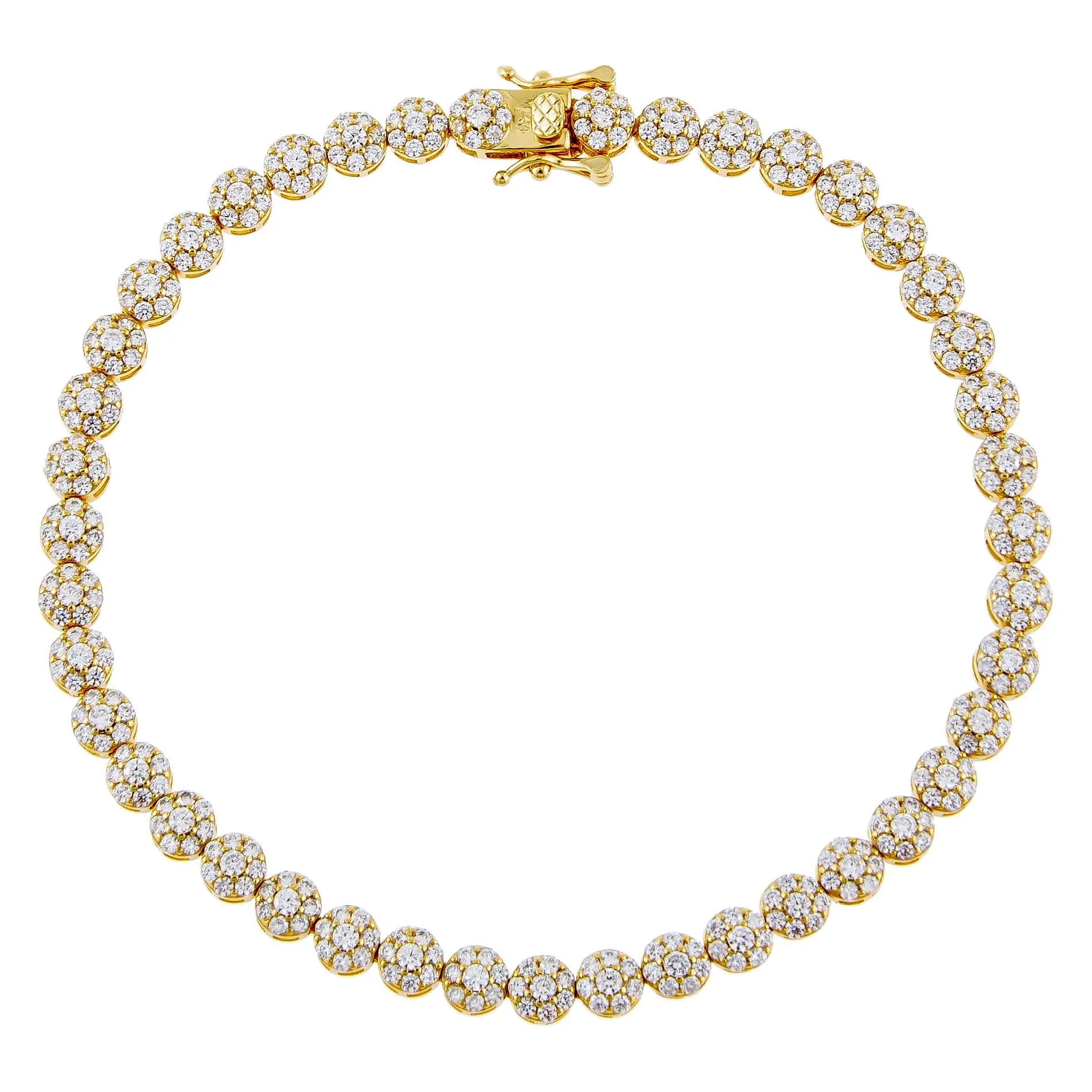 Pavé Multi Flower Anklet