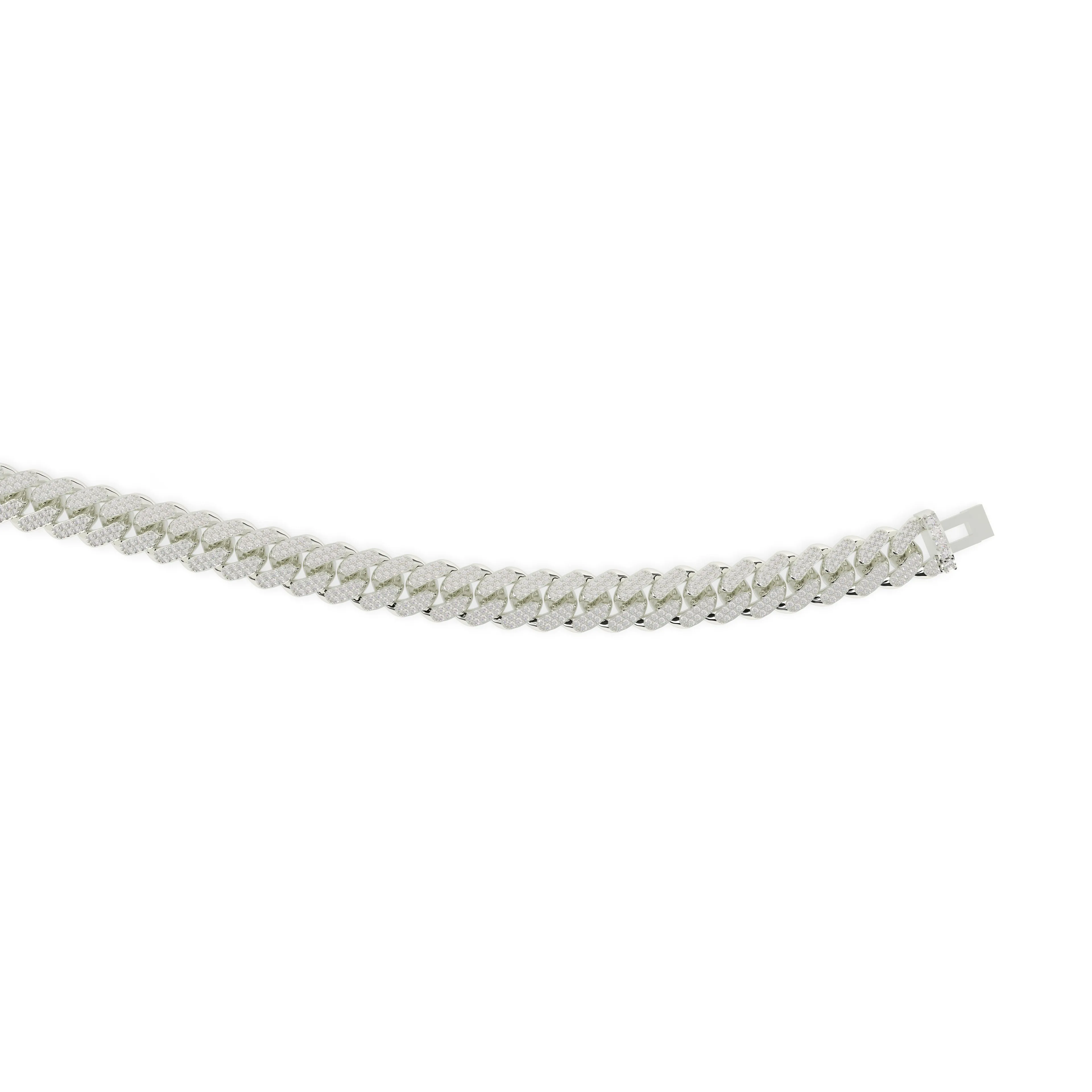 Pavé Set Diamond 8mm Miami Cuban Bracelet